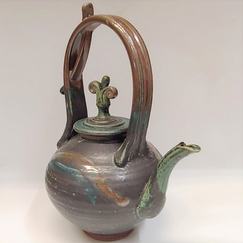 #220522 Tea Pot Green $65 at Hunter Wolff Gallery
